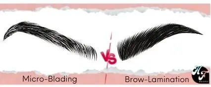 microblading vs brow lamination