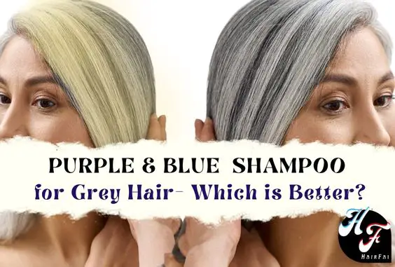 Purple Shampoo for Grey Hair- No More Yellow/ Brassy Tones